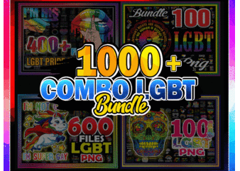 1 Combo 1000+ LGBT Pride Bundle, Gay Flag Png, LGBT Png, Rainbow Png, Be Proud Be Fabulous Png, Lgbt Awareness, Pride Parade, Digital Download CB1002265288