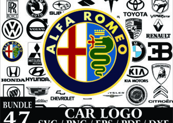 1 Bundle Car Logo svg big, Car Logo png, Car Decal svg png, Auto Sticker logo, Car Sticker logo images for Cricut Silhouette, Instant download 1012848085