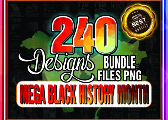 1a 240 Designs Mega Black History Month, I Am Black Women PNG, Black Queen, Black Girl Magic, Afro Hair Clipart, Black Pride, Digital Download 975727699