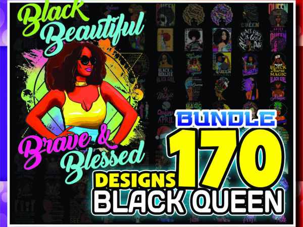 1 combo 170 file black queen bundle png, afro woman clipart, black girl magic, birthday, afro lady, black melanin, digital downloads 979478117