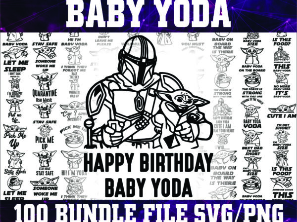 1a 100 designs baby yoda svg bundle, baby yoda svg, starwars svg, starwars fan svg, baby yoda silhouette, baby yoda cut file 1006561232