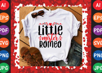 Little Mister Romeo T-shirt And SVG Design