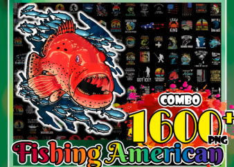1 Combo 1600+ Fishing American Png Bundle, Fish American Flag Png, Fathers Day, Tshirt USA Bass png, Fishing Sublimation, Instant Download CB1001468510