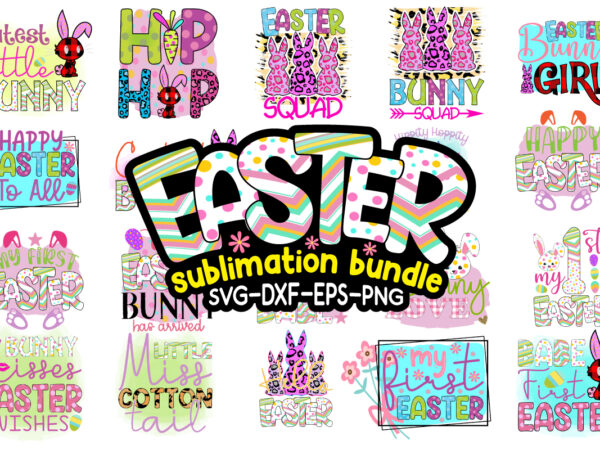 Easter sublimation bundle vector clipart