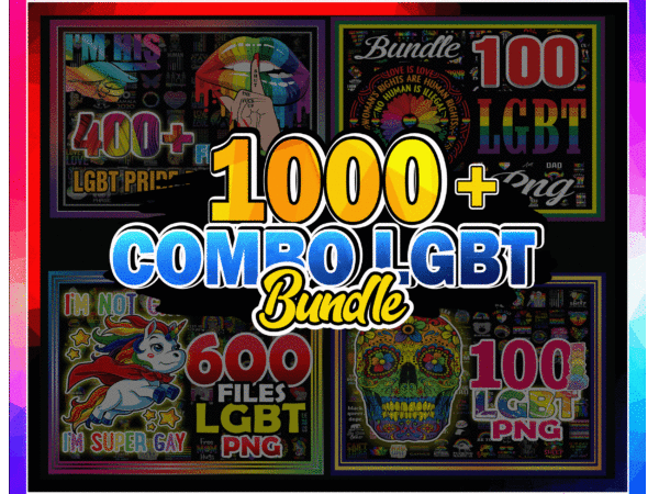 1 combo 1000+ lgbt pride bundle, gay flag png, lgbt png, rainbow png, be proud be fabulous png, lgbt awareness, pride parade, digital download cb1002265288