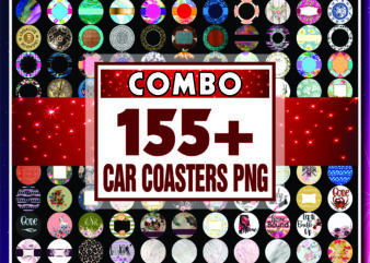 1a 160+ Designs Car Coasters Png, Car Coaster Designs, Coaster PNG Designs For Sublimation, Sublimation Digital Downloads 742328913