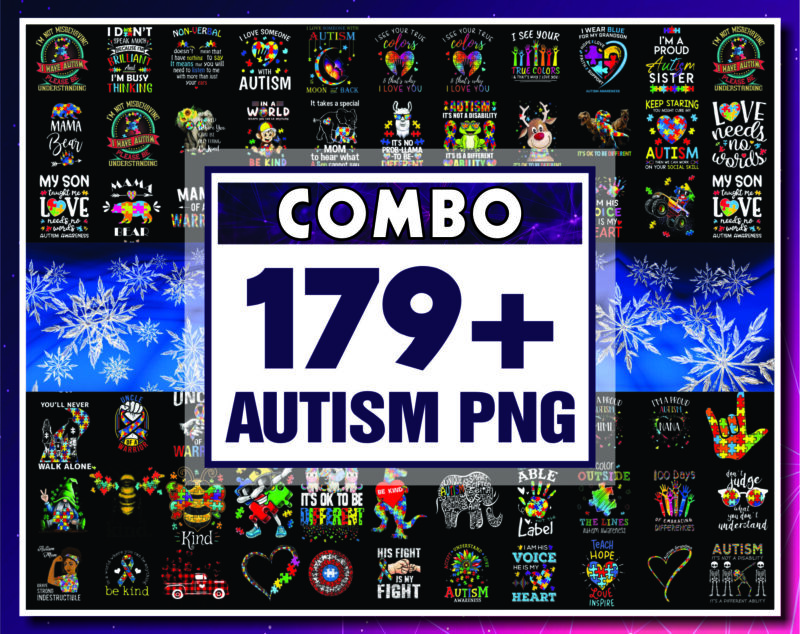 Bundle 150 Autism PNG, Autism Rainbow PNG, Autism Awareness, Autism Heart, Peace Love autism, Autism Gift, Puzzle Ribbon, DigitalDdownload 936897611