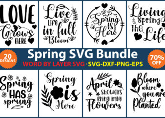 Spring Svg Bundle, Farmhouse Svg, Hello Spring Svg, Welcome Spring Svg, Spring Sayings Svg, Spring Png, Cut Files,Spring cut file bundle, Layered svg file-Spring t-shirt design