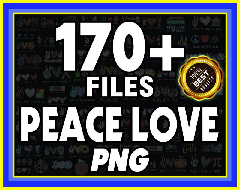 Bundle 170+ Design Peace Love Png, Peace Love Christmas PnG, Peace Love Everything PNG, Peace Love Sublimation Png, Instant Digital Dowload 892910532