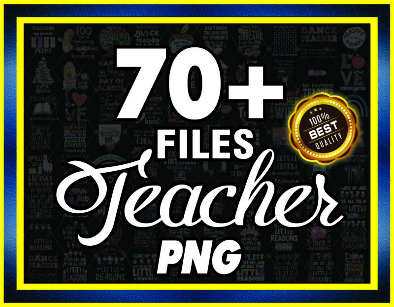 70+ Teacher PNG Bundle, 100 Days Of School PNG, Peace Love Art File, Dancer Teacher, Virtual Teacher, Black Teacher Matter, Love Teacher png 924515560