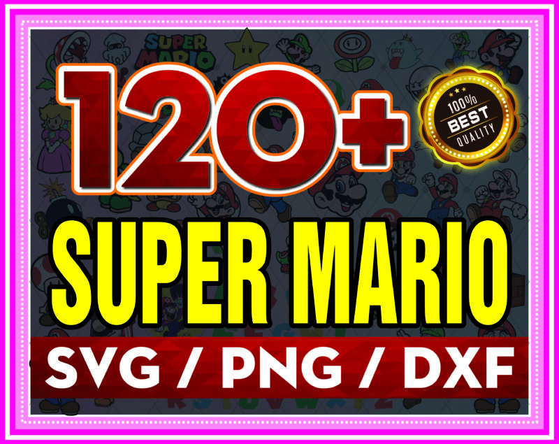 120+ Super Mario SVG PNG DXF Bundle, Super Mario Svg, Super Mario Alphabet, Peach Princess, Koopa Troopa, Goomba Svg, Super Mario World Svg 926322408