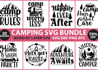 Camping SVG Bundle vol.6