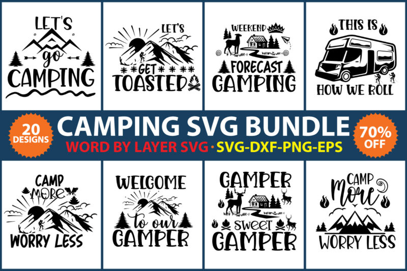Camping SVG Bundle vol 7