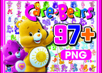 1a 97 Care Bears ClipArt- PNG Images 300dpi Digital, Clip Art, Instant Download, Graphics Transparent Background Scrapbook 980324195