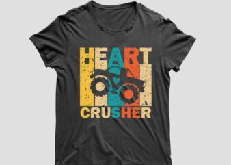 Valentine Heart Crusher Silhouette SVG Gift Diy Crafts Svg Files For Cricut, Silhouette Sublimation Files t shirt vector art