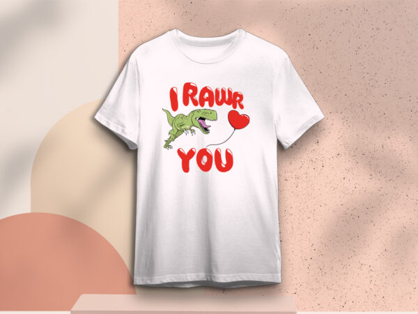 Valentine gift, i rawr you diy crafts svg files for cricut, silhouette sublimation files t shirt vector art