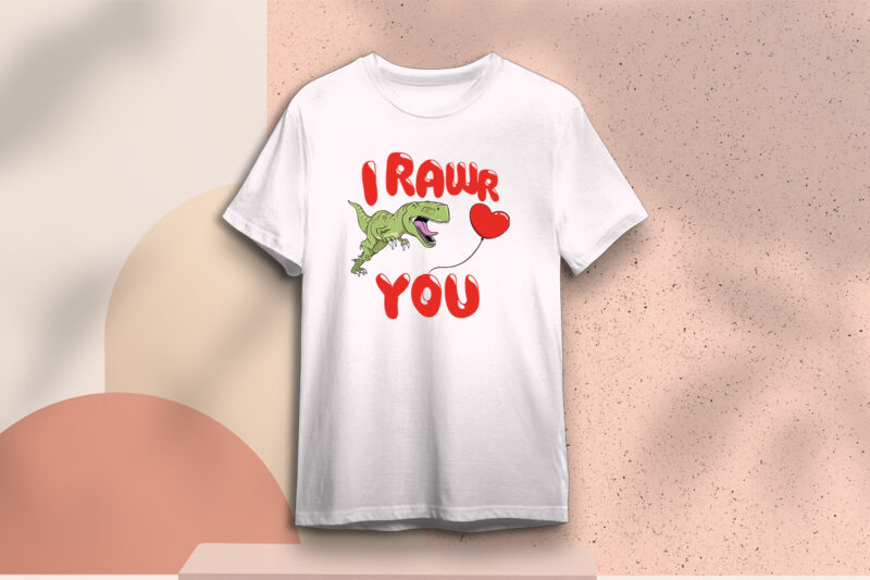 Valentine Gift, I Rawr You Diy Crafts Svg Files For Cricut, Silhouette Sublimation Files