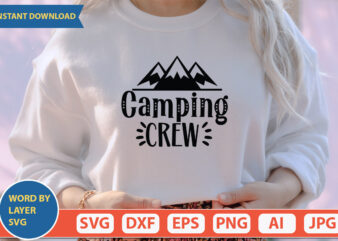 Camping Crew SVG Vector for t-shirt