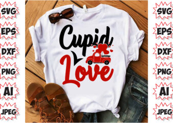 Cupid Love, Valentines T-Shirt Design