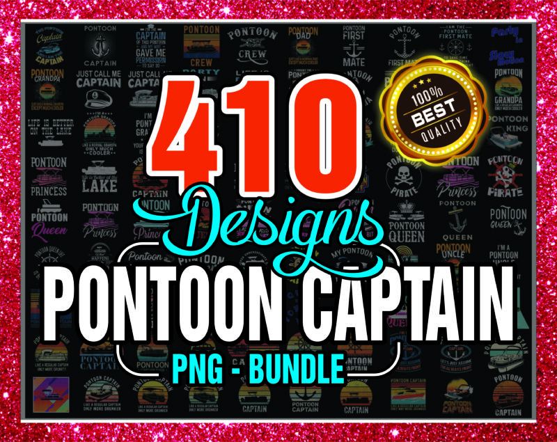 Bundle 410 Pontoon Boat Retro PNG, Pontoon Captain Like A Regular Captain Png, I’m The Pontoon Captain Png, Digital Download 1013102779
