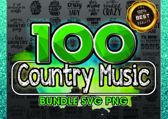 1 Bundle 100 Country Music SVG/PNG Files For Cricut, Country Music svg, Music svg Bundle, Music svg Shirt, Music Lovers svg, Instant Download 1015565186