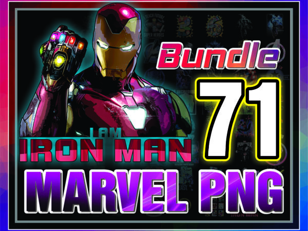 1 bundle 71 marvel png, iron man, super hero png, marvel avengers png, marvel png, superhero png, png for print, sublimation, digital files 1017171329