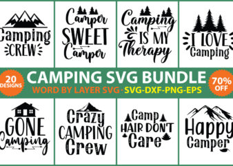 Camping SVG Bundle vol.4