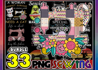 1 Bundle 33 Design Sewing PNG, Sewing Shirt Sublimation, Digital Download, 996360944