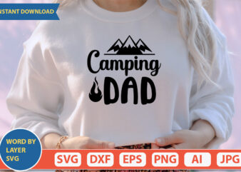 Camping Dad SVG Vector for t-shirt