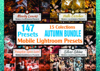 1a 147 Autumn Presets Bundle, MOBILE Lightroom Presets, Fall presets, Autumn Presets for Instagram, Fall Filter, Preset for Instagram 856705124