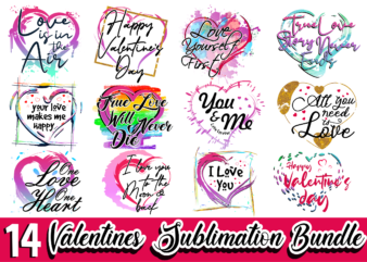 valentines day sublimation t shirt design bundle, valentine t shirt design bundle, love t shirt design bundle, love quotes bundle