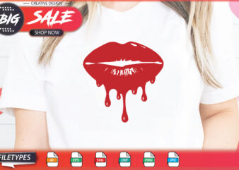 Lips Sublimation Svg t shirt vector graphic