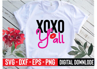 xoxo y`all graphic t shirt