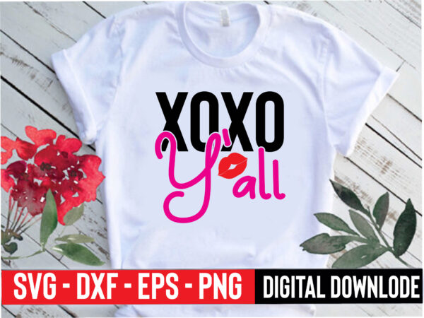 Xoxo y`all graphic t shirt