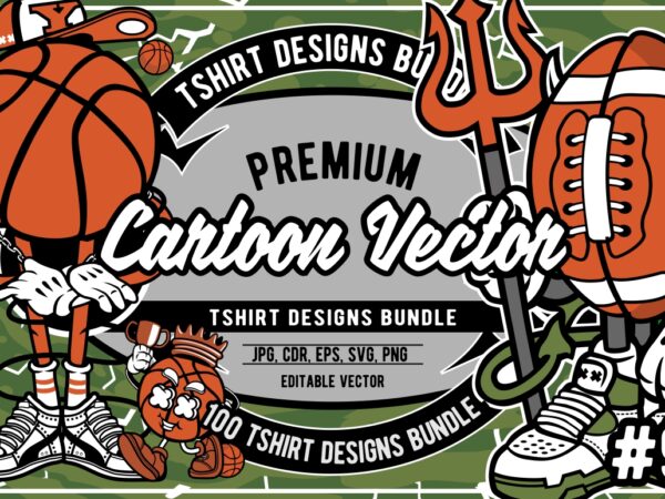 100 cartoon vector tshirt designs bundle #9