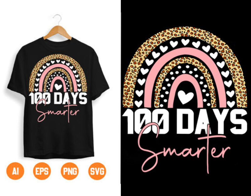 100 Days Smarter PNG AI EPS SVG