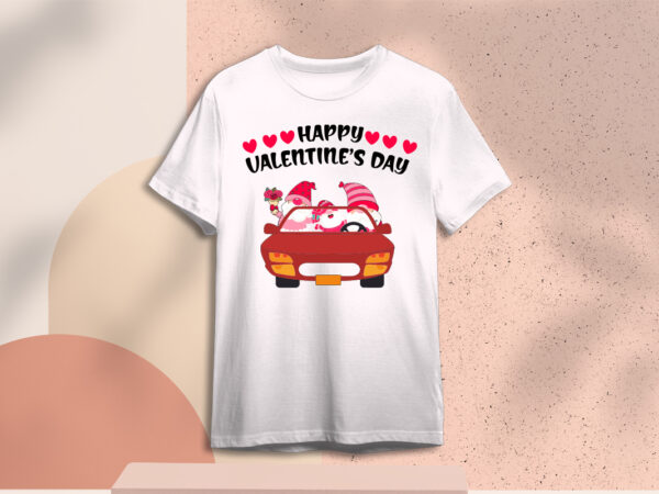 Valentine gnome gift, happy valentines day diy crafts svg files for cricut, silhouette sublimation files t shirt vector art