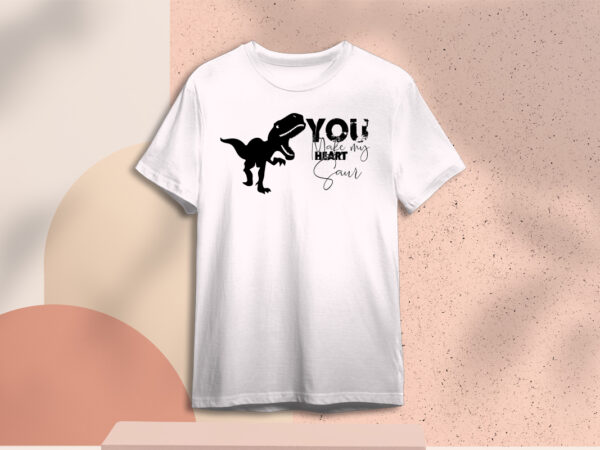 Valentines day gift, you make my heart saur diy crafts svg files for cricut, silhouette sublimation files t shirt vector art