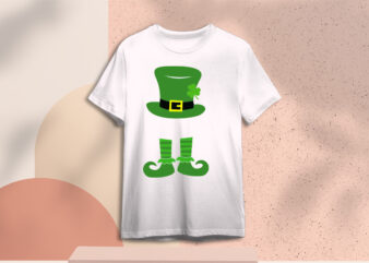 St. Patrick’s Day shamrock Gift Diy Crafts Svg Files For Cricut, Silhouette Sublimation Files t shirt template vector