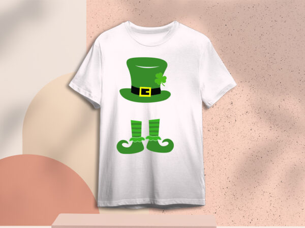 St. patrick’s day shamrock gift diy crafts svg files for cricut, silhouette sublimation files t shirt template vector