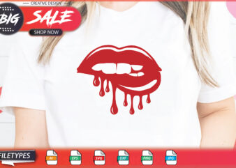 Lips Sublimation Svg t shirt vector graphic