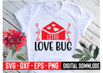 little love bug t shirt vector graphic