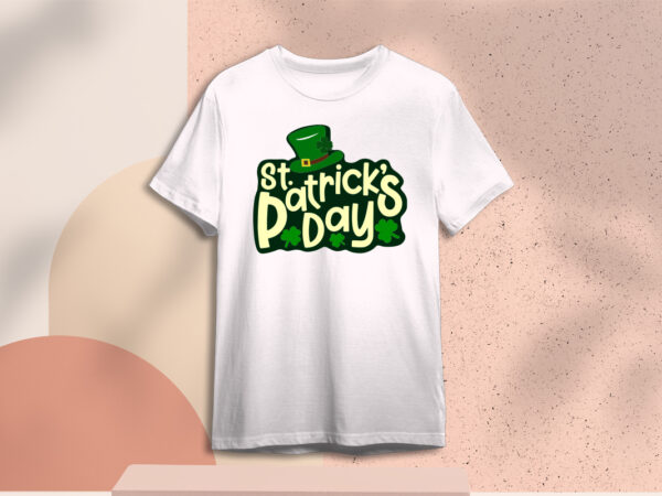 St patricks day event with the hat green above diy crafts svg files for cricut, silhouette sublimation files t shirt template vector