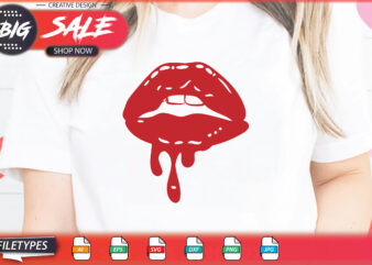 Lips Sublimation Svg t shirt vector graphic