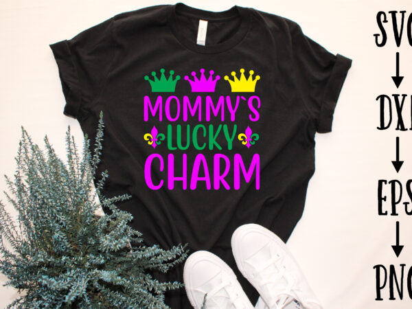 Mommy`s lucky charm t shirt designs for sale