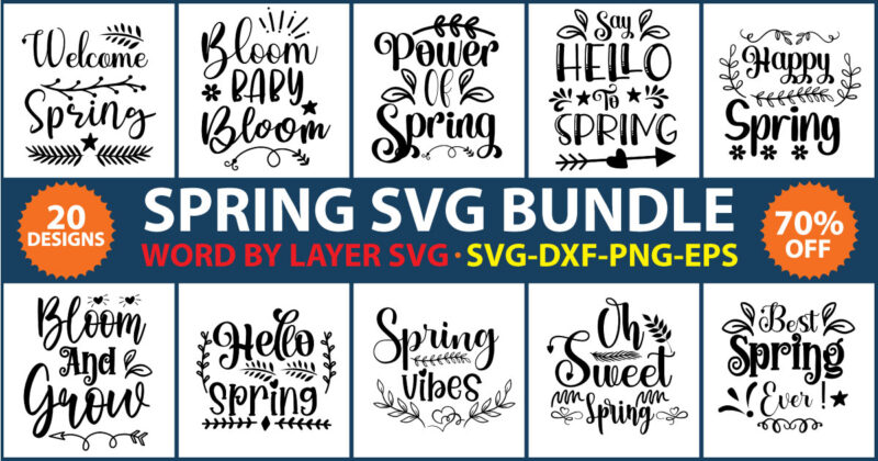 Spring SVG Bundle vol.5