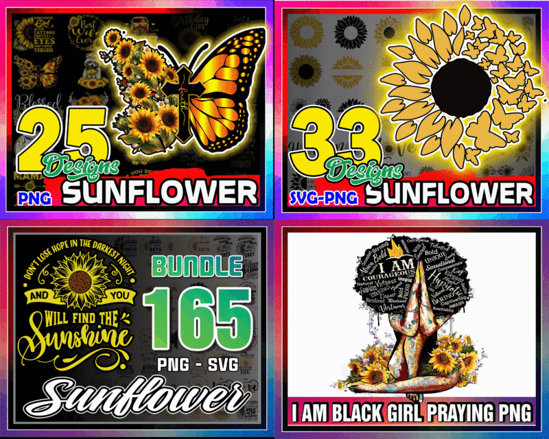 Combo 300+ Sunflower SVG/PNG Bundle, Sunflower Queen Png, Flower Lover Png, Sunflower Sticker, Sunflower monogram, Sunflower ClipArt-Quotes CB1003329087