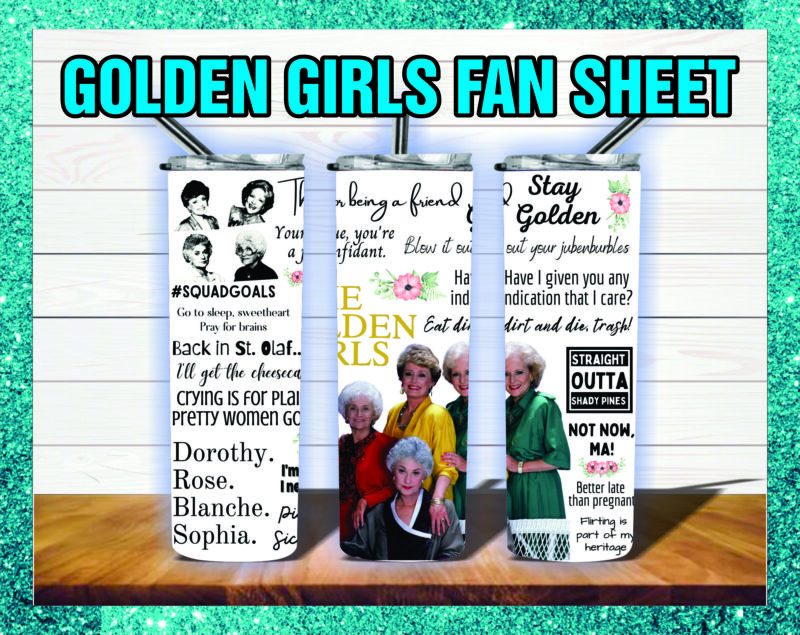 Golden Girls Fan Sheet, Waterslide Sheet, Collage, PNG Sublimation, Digital File, Digital Download 971101672