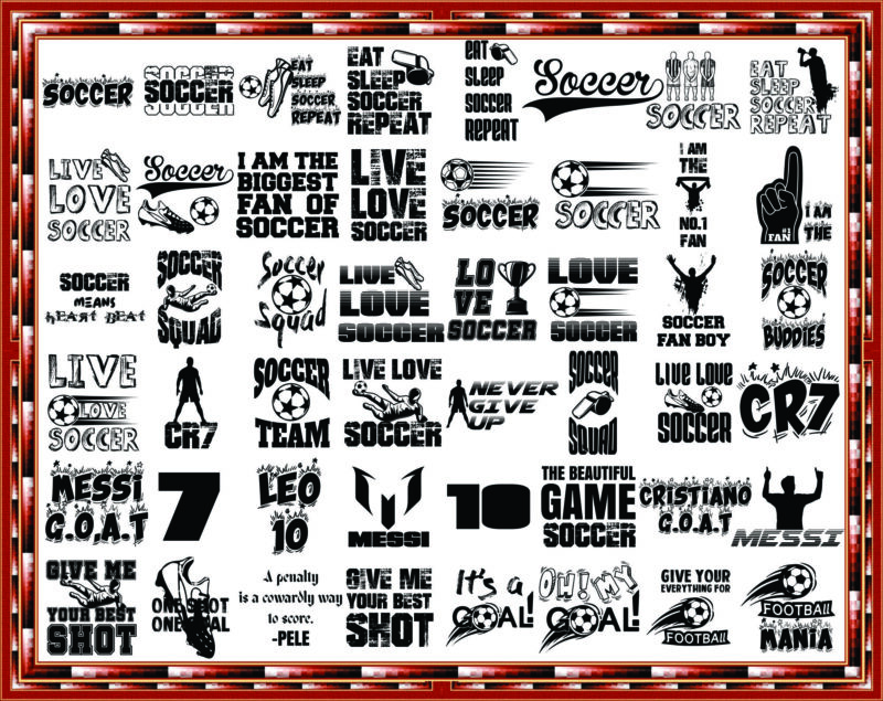 100 Soccer Quotes Sayings Bundle, Soccer Quotes Png, Soccer Sayings Svg, Love Soccer Quotes, Football Quotes Eps, Digital Download 1017511790