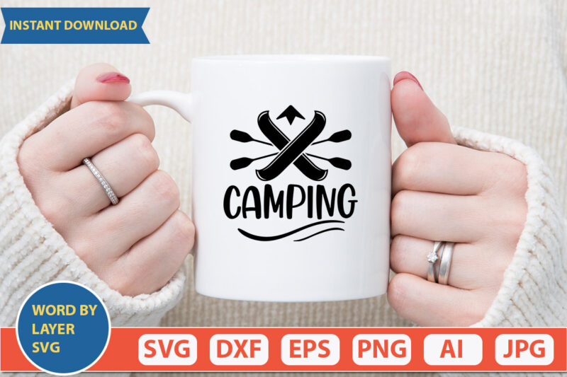 Camping SVG Vector for t-shirt